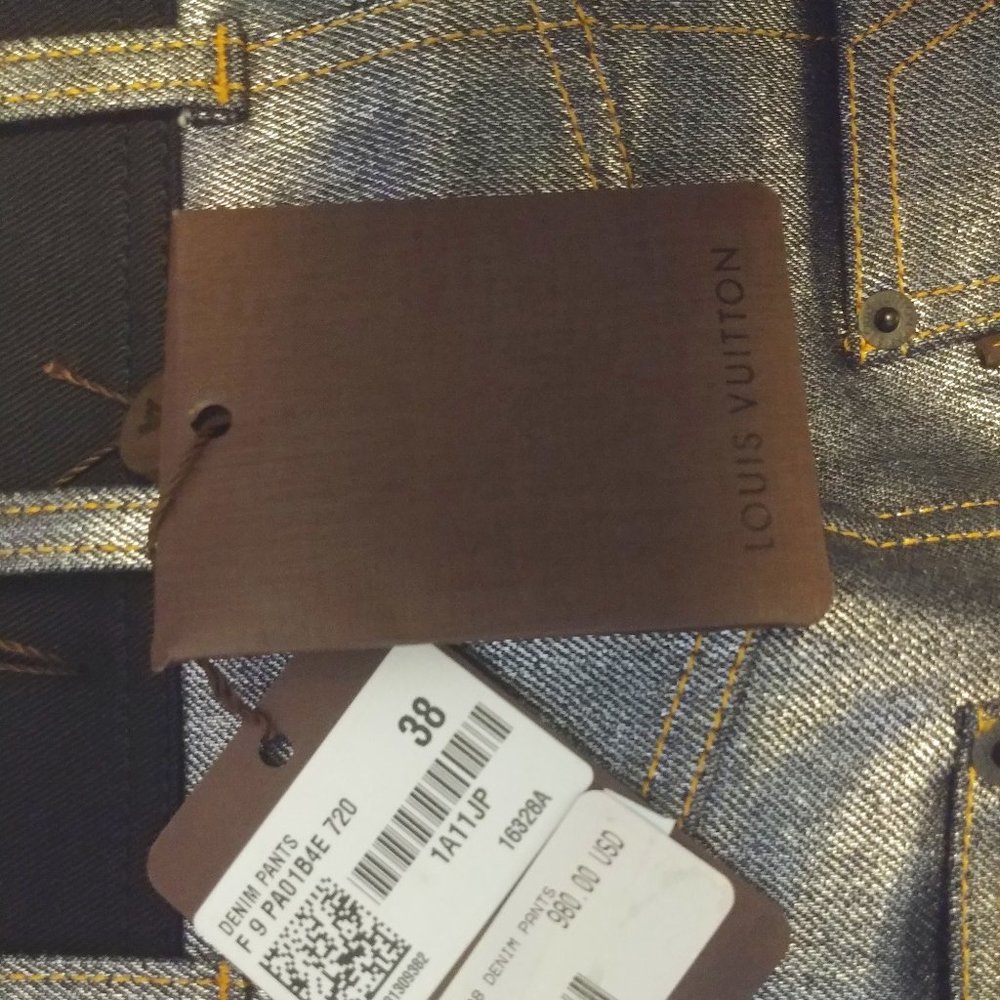 NEW Louis Vuitton Coated Mid-rise Leg Skinny Jeans